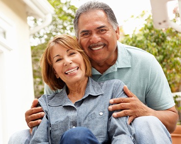 Ponte Vedra Beach patients smiling with dentures 