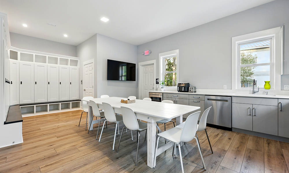 Break room in dental office