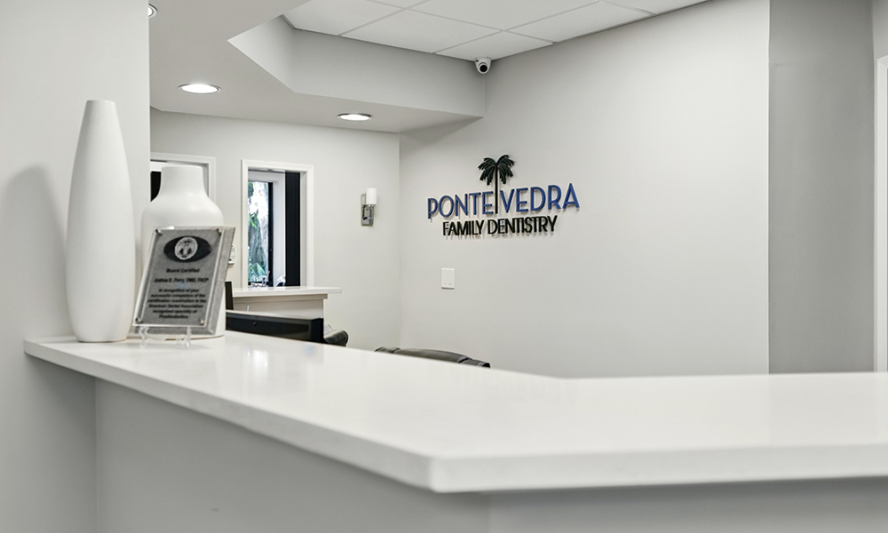 Front desk of dental office